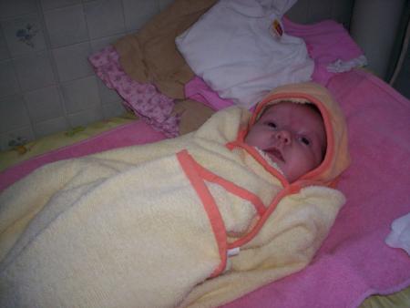 5 semaines et demie : un sourire !